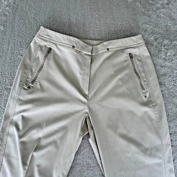 Tail Tech Womens Ivory Golf Pants High Rise Size 10, 32"x29" Custom Hemmed - Picture 4 of 13